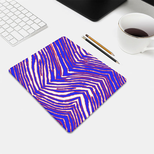Buffalo football Mouse Pad Small Size – Red Blue White Zebra Game Day Style