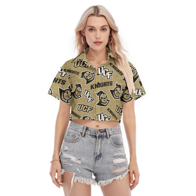 Central Florida - Knights Women's Cropped Shirt White varsity game day apparel