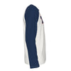 White Smoke Florida Tampa EST 813 White and Navy Long Sleeve Shirt Men Varsity Raglan Tee