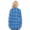 kentucky wildcats tartan plaid oversized button up women shirt women's long shirt |115gsm cotton poplin women tartan plaid game day fashion