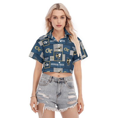 Georgia Tech Yellow Jackets Women's Cropped Shirt varsity sportswear product image 1.0