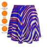 White Smoke Buffalo football Women's Bazyrey Skirts With pocket – Red Blue White Zebra Game Day Style
