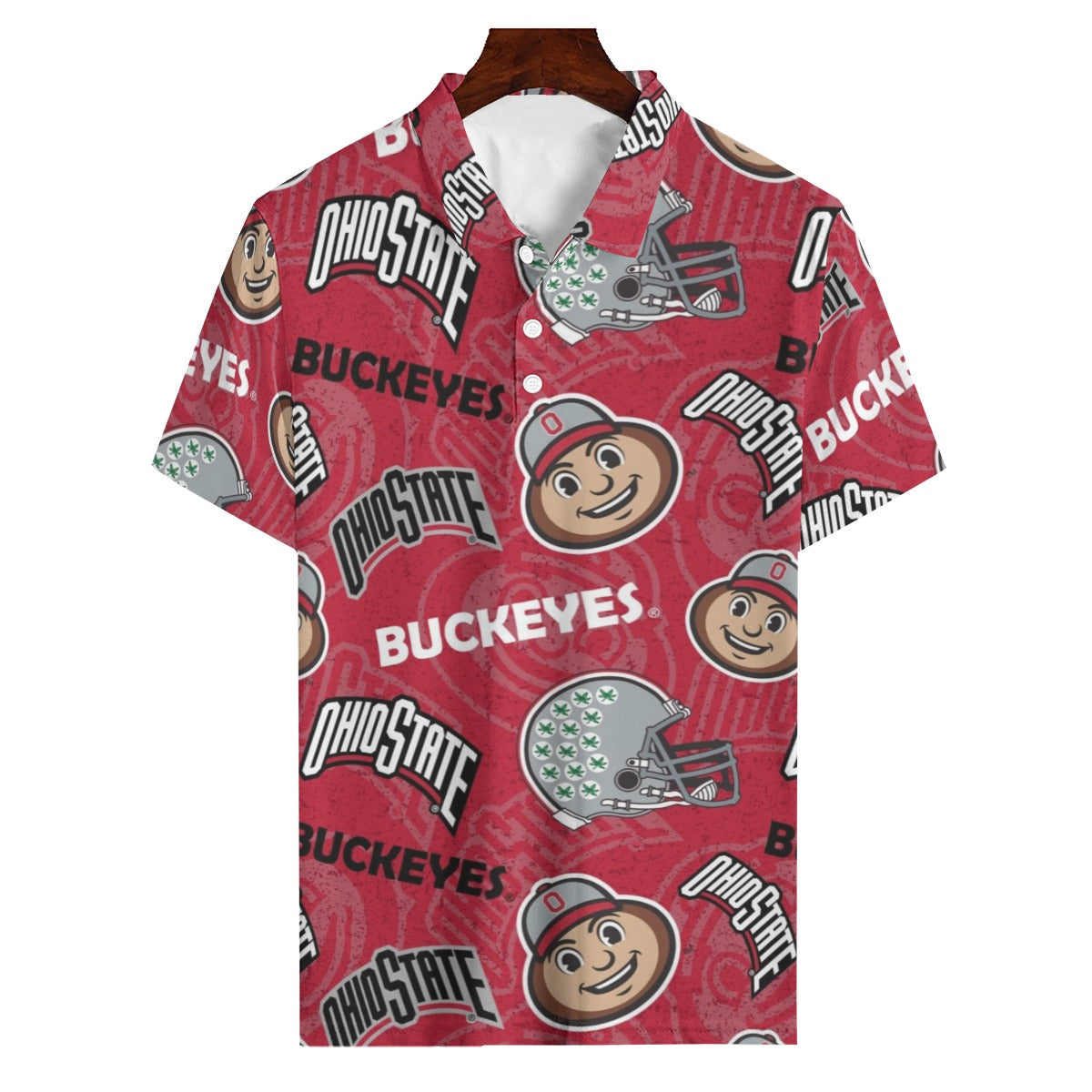 Ohio State Buckeyes Polo Shirt | 180GSM White game day varsity apparel