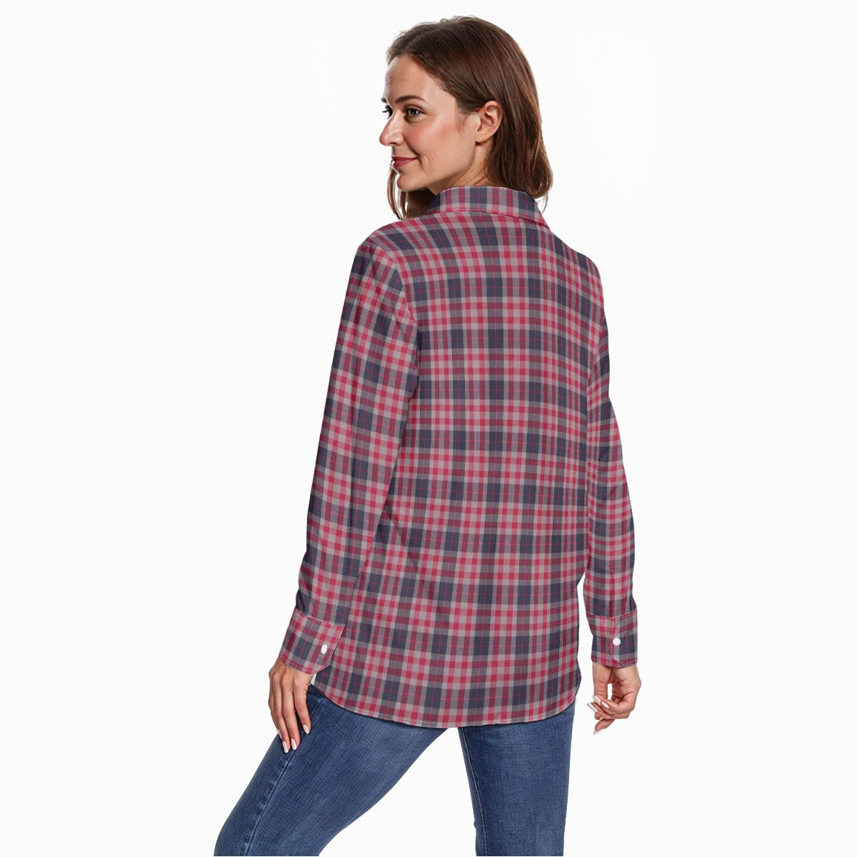 kansas jayhawks tartan plaid oversized button up women shirt illinois fighting illini tartan plaid oversized button up women shirt women's long sleeve shirt women tartan plaid game day fashion