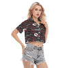 arizona-cardinals-womens-cropped-shirt red white football outfit detail