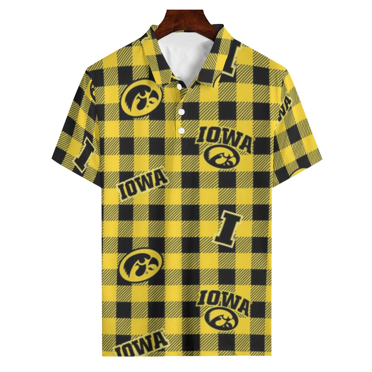 Iowa Hawkeyes Polo Shirt | 180GSM - Big Ten football apparel varsity sportswear product image 1.0