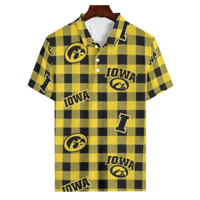 Iowa Hawkeyes Polo Shirt | 180GSM - Big Ten football apparel varsity sportswear product image 1.0