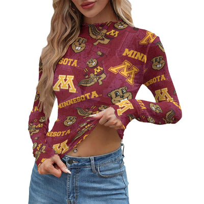 Minnesota Golden Gophers Women's Mesh T-shirt White varsity sports apparel