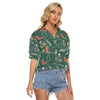 Miami Hurricanes Women's V-neck Shirts - ACC football apparel varsity sportswear product image 2.0