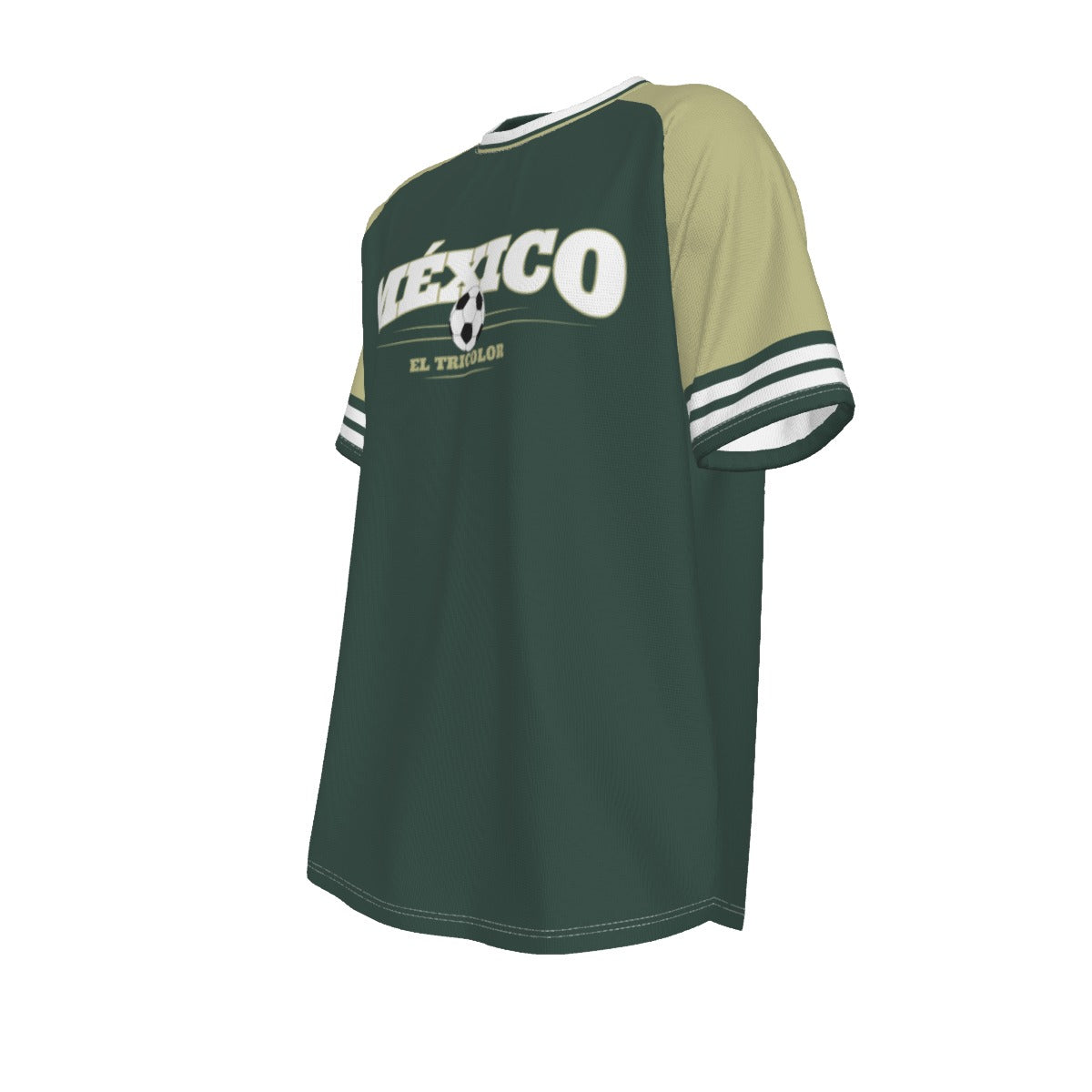 Dark Slate Gray Mexico Soccer Fan T-Shirt – Vintage Mexico Football Shirt Retro El Tricolor Soccer Tee | Classic Mexico Soccer Fan Shirt