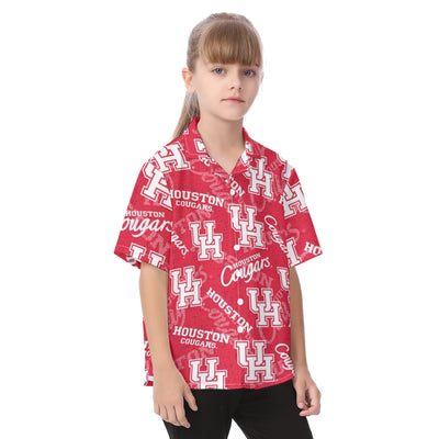 Houston Cougars Kid's Hawaiian Vacation Shirt
