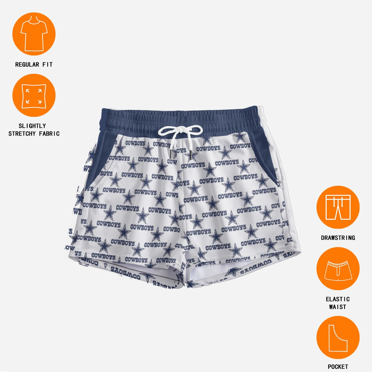 Dallas Cowboys Women's Casual Shorts