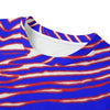 White Smoke Buffalo football Women's Dress | 180GSM Cotton – Red Blue White Zebra Game Day Style