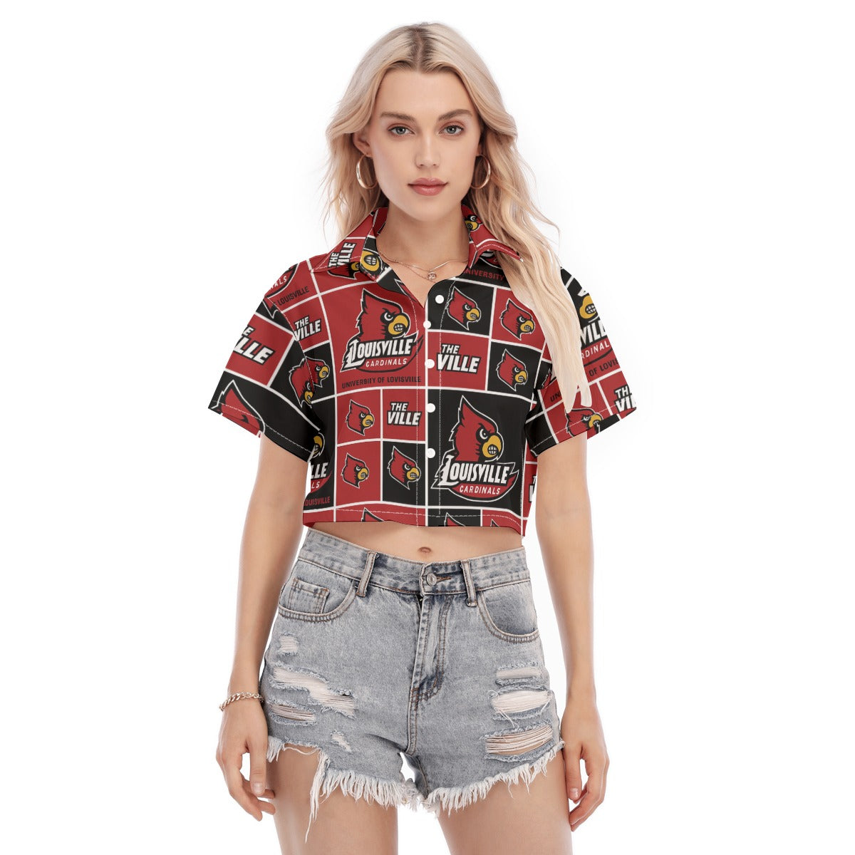Louisville Cardinals Women's Cropped Shirt varsity sportswear product image 1.0