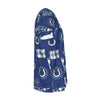 indianapolis-colts-mens-round-neck-short-sleeve-t-shirt blue white football outfit fabric close-up