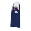 Cape Verde Soccer T-Shirt Blue – Cape Verde Football Shirt Tubarões Azuis Fan Tee