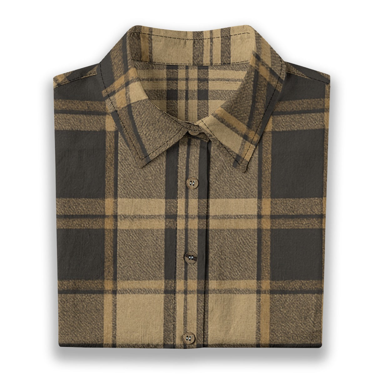 central florida knights tartan plaid black gold  women tartan plaid game day shirt
