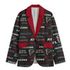 Atlanta Football Blazer Men Black Red Game Day Jacket Stylish Streetwear
