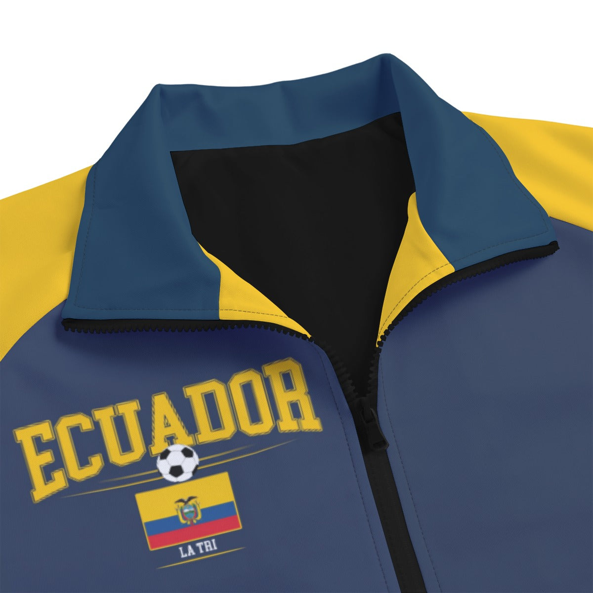 Ecuador Jacket Yellow Blue – Ecuador Football Team Track Jacket for Men and Women streetwear fashion product image 3