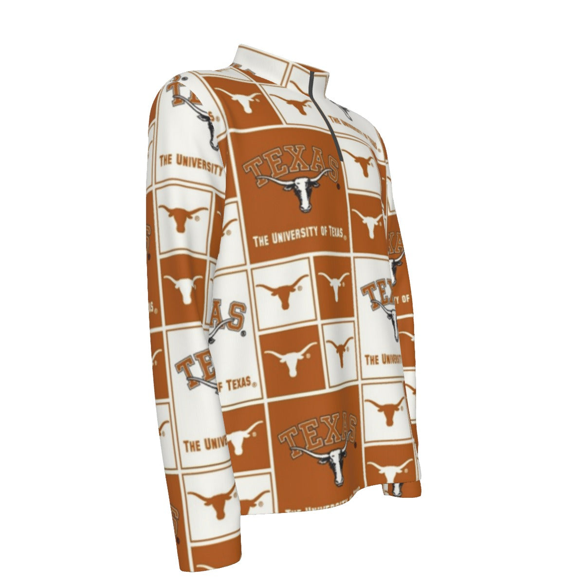 White Smoke Texas at Austin - Longhorns Half Zip Pullover