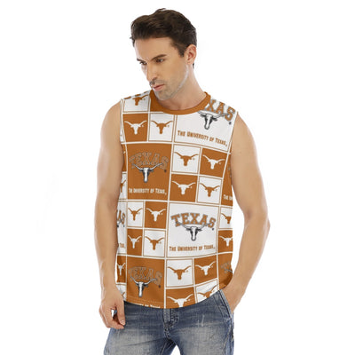 Texas at Austin - Longhorns Men's O-neck Tank Top|210GSM – casual fan outfit, lightweight game day shirt, image 1.0