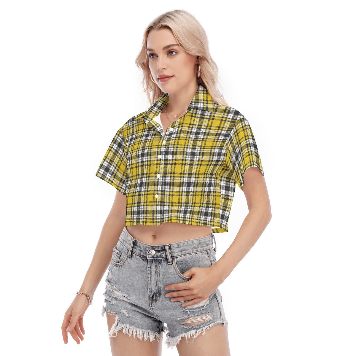 kansas jayhawks tartan plaid women shirt women tartan plaid game day fashion