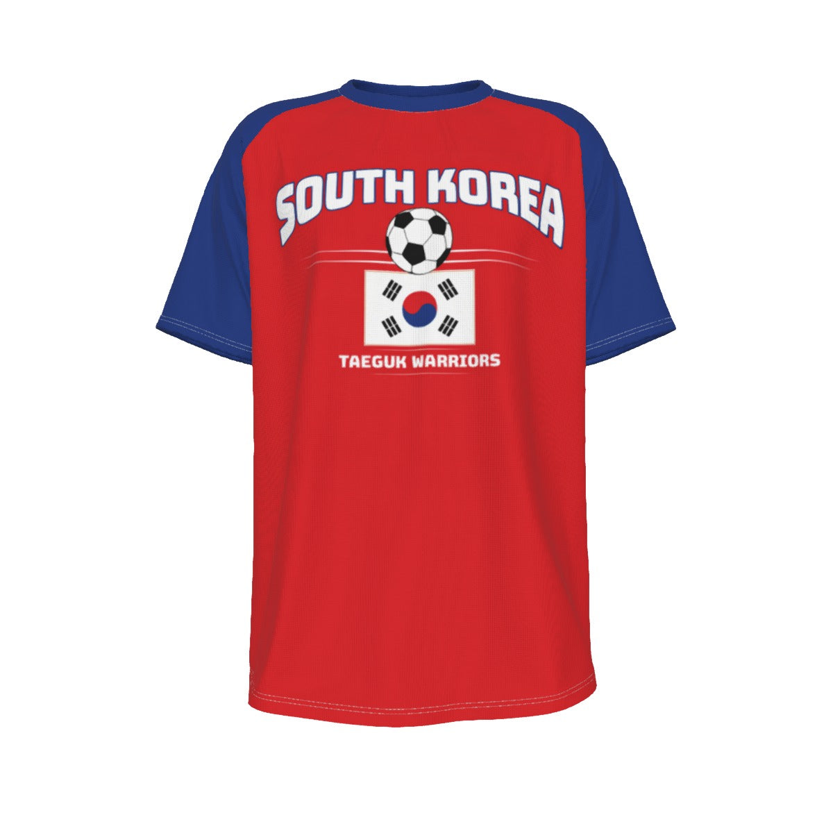 South Korea Vintage Soccer T-Shirt – Retro 90s South Korea Football Fan Shirt Taeguk Warriors Style – fan gear, casual fan outfit, image 1.0