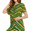 White Smoke Green Bay Football Yellow Green Women’s Loungewear Set – Game Day Comfort Wear