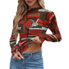 Cleveland Browns  Women's Mesh T-shirt brown orange football outfit back view