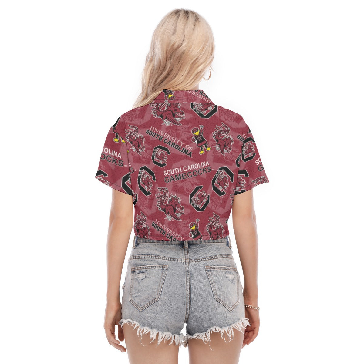 South Carolina Gamecocks Women's Cropped Shirt - college football fan gear varsity sportswear product image 4.0