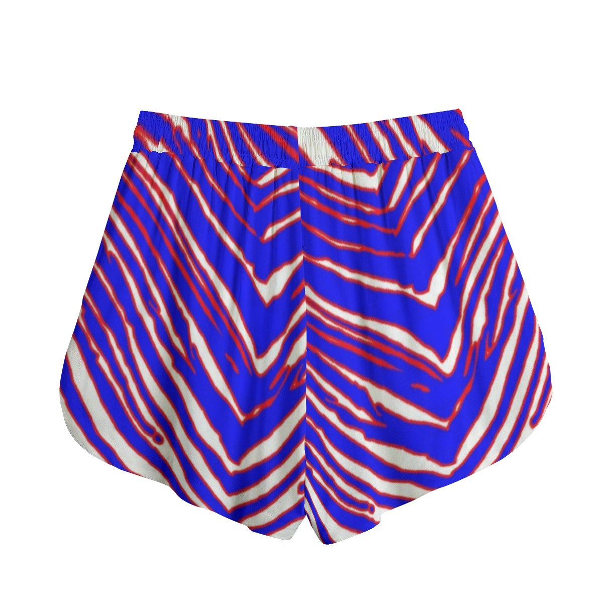 Buffalo Zebra Football Women’s Shorts With Drawstring – Lightweight Game Day Comfort (Rayon)