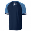 Tampa Bay Navy Baseball Jersey – Vintage Game Day Streetwear Shirt with Sky Blue Details