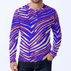 Buffalo Zebra Football Men’s Classic Long-Sleeve Henley Shirt – Retro Game Day Streetwear – game day outfit, casual fan outfit, image 1.0
