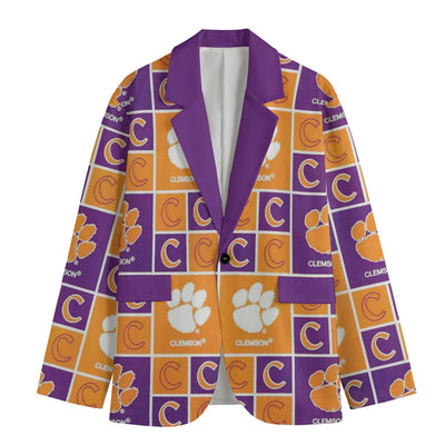 Clemson blazer football suit jacket – sportswear style, football shirt, image 1.0