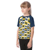 White Smoke Michigan - Wolverines Kid's Raglan Sleeve T-shirt