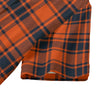 illinois fighting illini tartan plaid oversized button up women shirt women's hawaii shirt | rayon women tartan plaid game day fashion