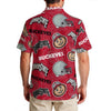Ohio State Buckeyes Men's Hawaiian Shirt|150GSM White game day varsity apparel