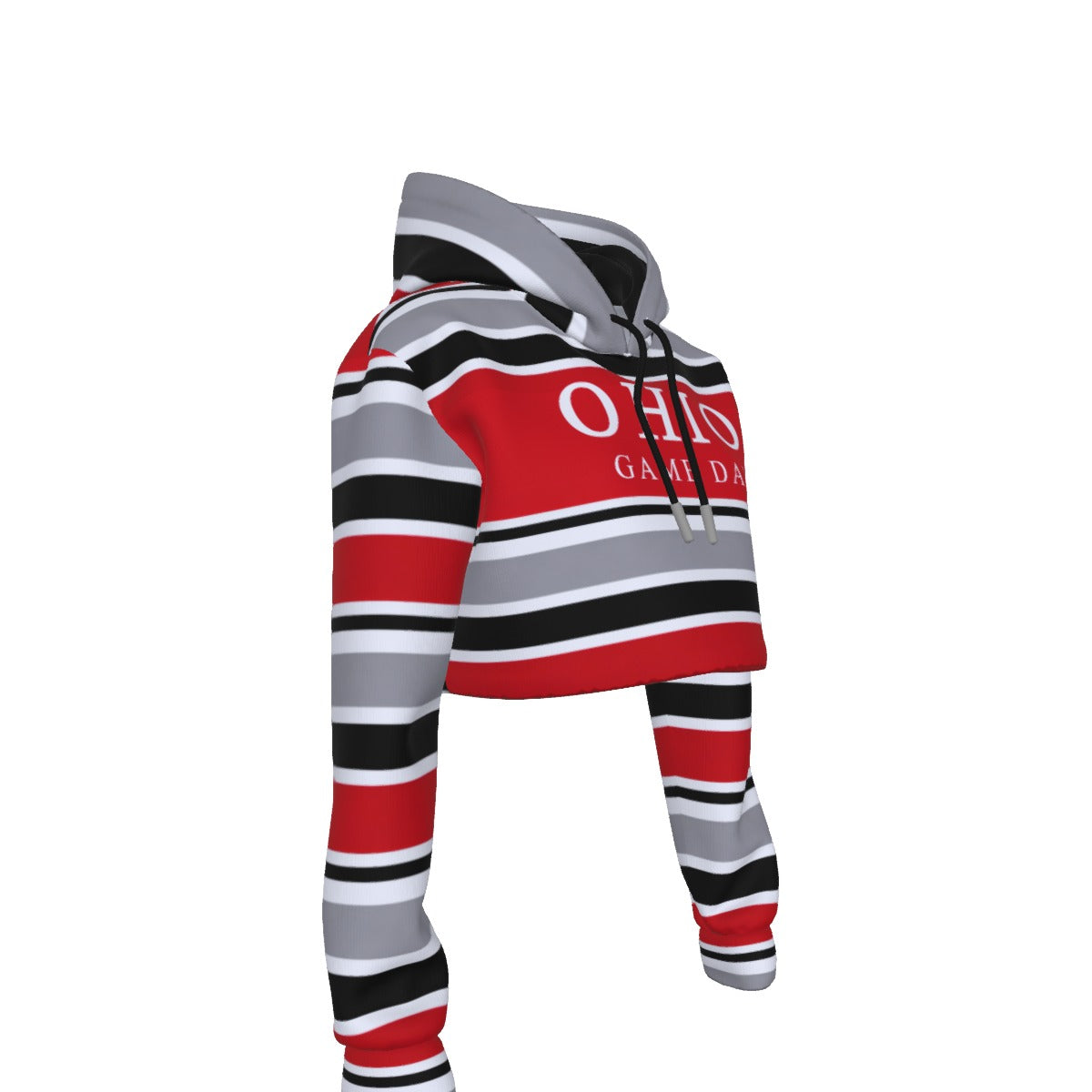 Ohio State Women's Crop Top Hoodie