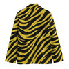 White Smoke Pittsburgh Football Yellow Black Zebra Men’s Casual Flat Lapel Collar Blazer – Game Day Streetwear