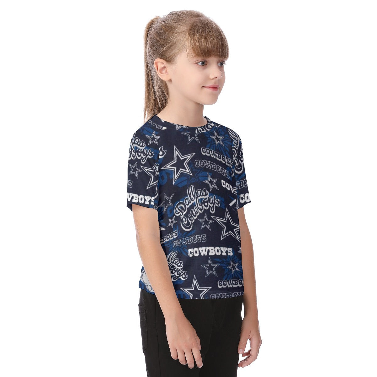 Dallas Cowboys Inspired Kids T-Shirt – Youth Game Day Shirt, Comfortable Football Fan Tee, Sporty Ca streetwear fashion product image 2