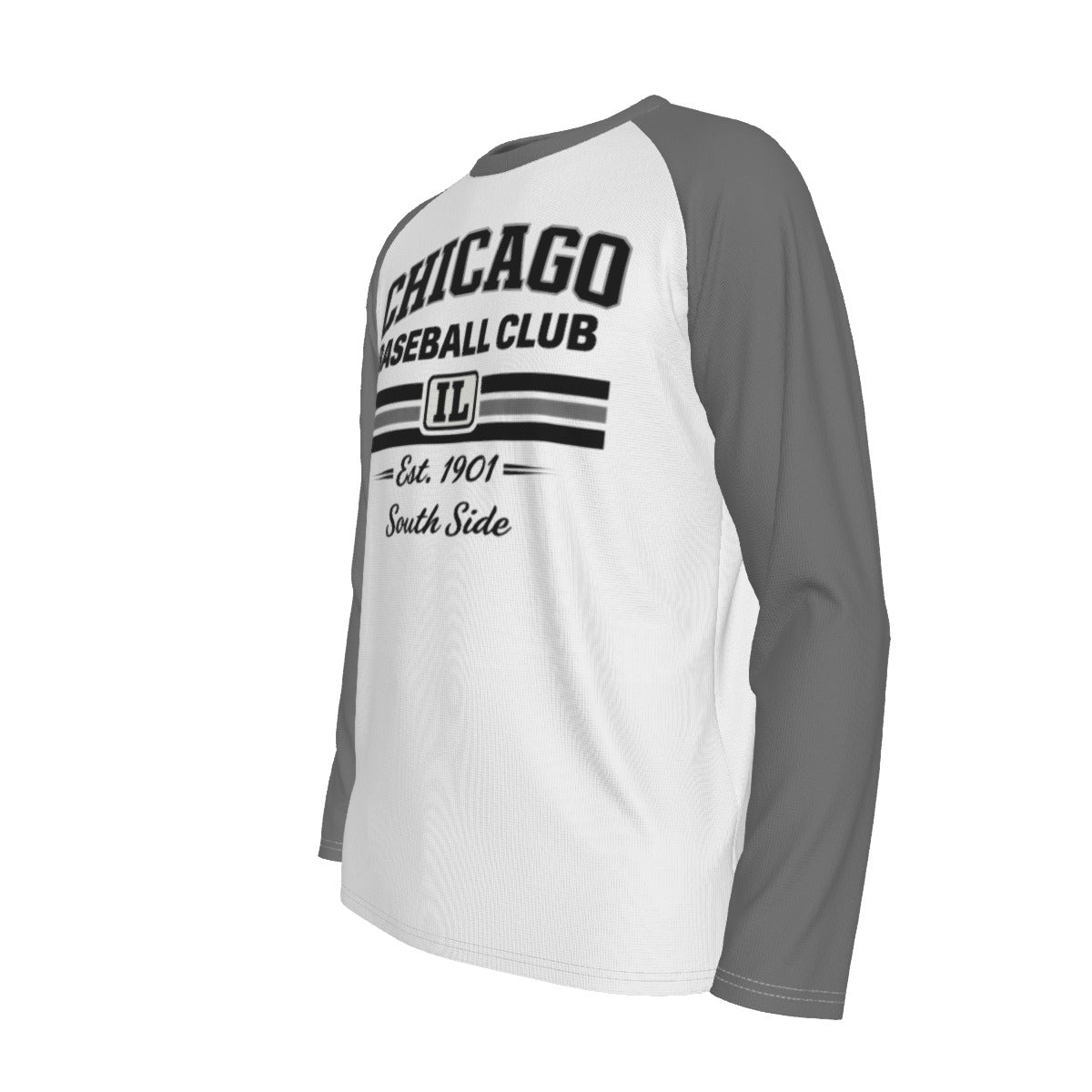 Lavender Chicago Baseball Club Shirt – South Side Illinois Est 1901 Long Sleeve Raglan Tee