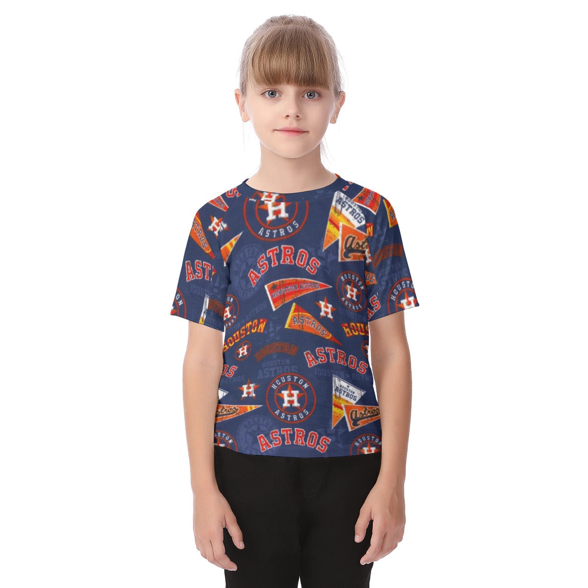 Houston Astros Kid's Raglan Sleeve T-shirt houston astros baseball fan apparel game day outfit