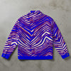 Gray 716 Zebra Game Day Unisex Collared Jacket – Retro Streetwear Style