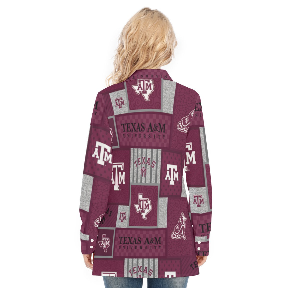 Texas A&M - Aggies Women's Long Shirt - Aggies fan gear varsity sportswear product image 4.0