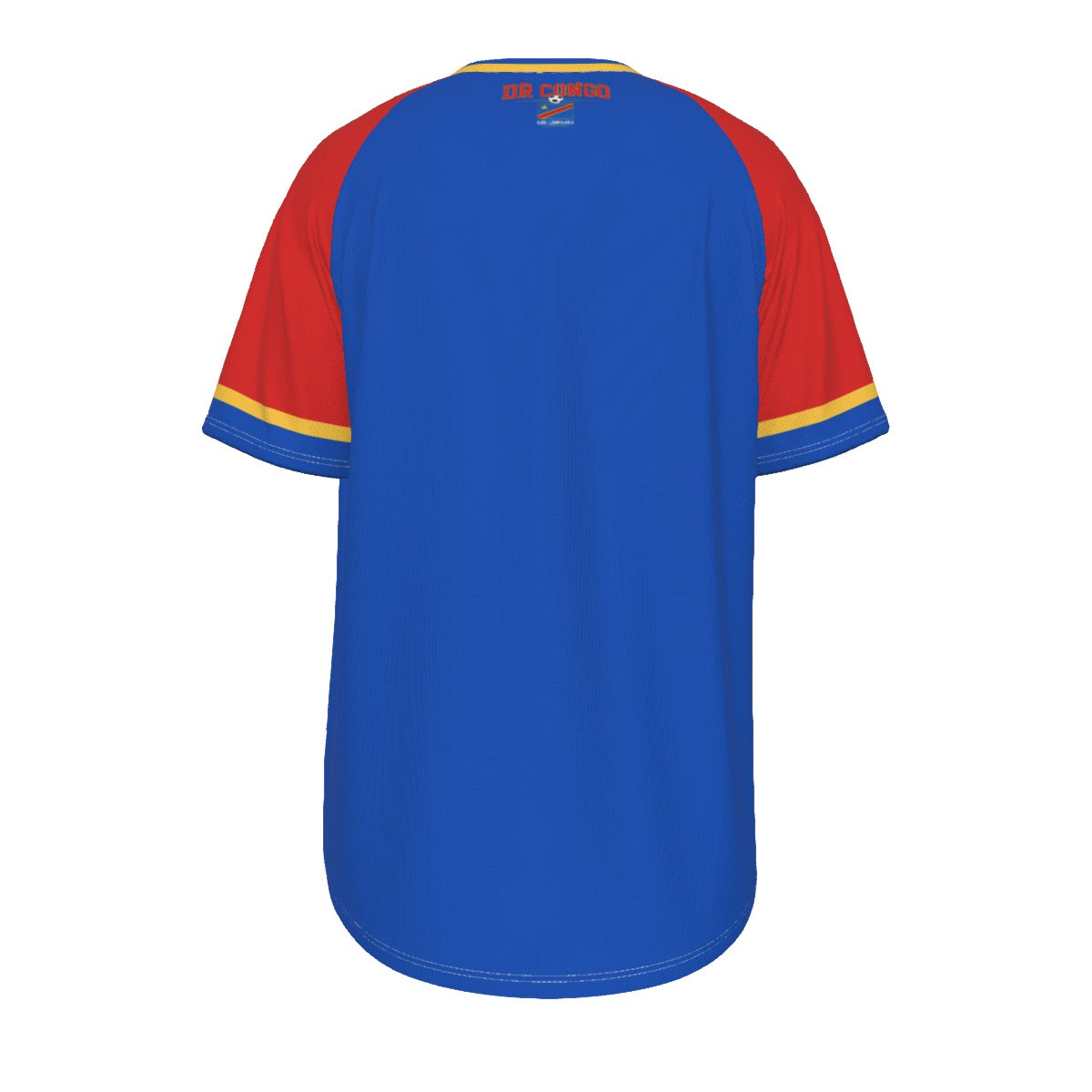 DR Congo Soccer T-Shirt Blue Red – DR Congo Football Shirt Les Léopards Fan Tee streetwear fashion product image 4