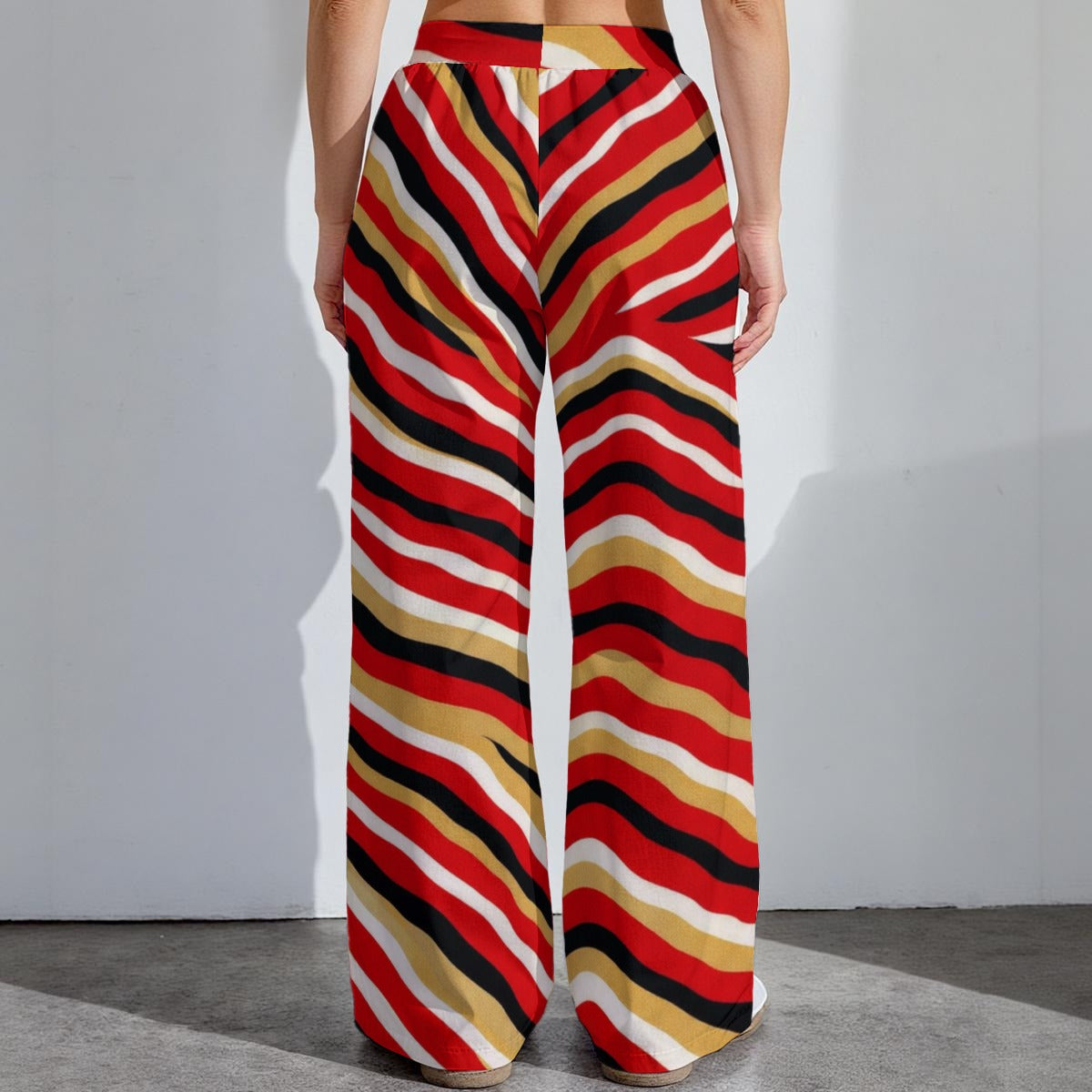 San Francisco 415 Zebra Women’s Wide-Leg Pants – Game Day Streetwear Fit
