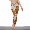 Texas at Austin - Longhorns Women's High Waist Leggings | Side Stitch Closure White varsity sports apparel