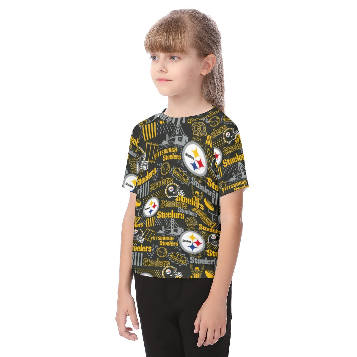 Pittsburgh Steelers Kid's Raglan Sleeve T-shirt