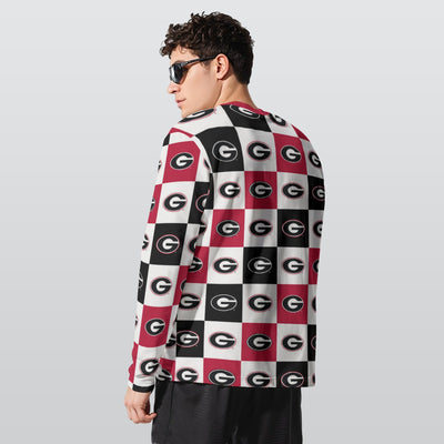 Georgia - Bulldogs Long Sleeve T-Shirt | 190GSM Cotton White varsity sports apparel