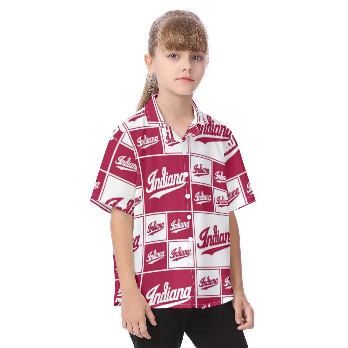 Indiana Hoosiers Kid's Hawaiian Vacation Shirt